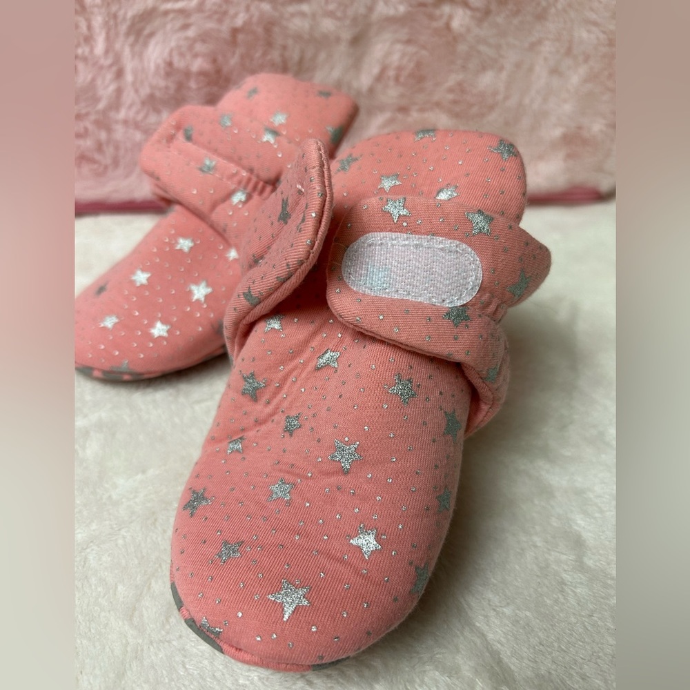NWOT. Baby girl slippers ankle booties - 12-18 months - Picture 5 of 6